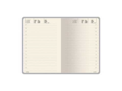 Ежедневник недатированный А5 Megapolis Velvet New, белый - рис 4.