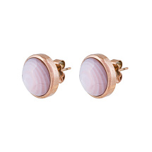 Пусеты Сфера SHELL ROSE Fiore Luna *AE02913-3 R/RG