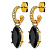 Серьги JUNIPE SG BLACK_GOLDEN Dyrberg Kern 470001 - миниатюра - рис 3.