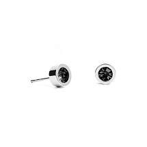 Пусеты Black 6х3 Fiore Luna SWE126 BL S