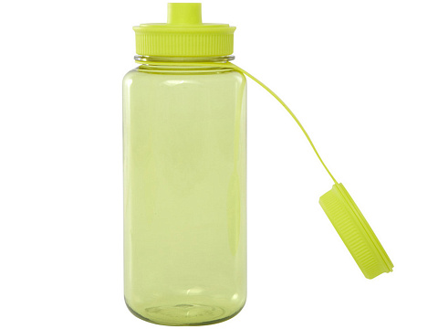 Спортивная бутылка Ryder из переработанного ПЭТ-пластика объемом 900 мл с многофункциональной крышкой, сертифицированная RCS - Лайм - рис 4.