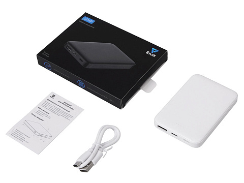 Внешний аккумулятор Simp, 5000 мАч, белый - рис 2.