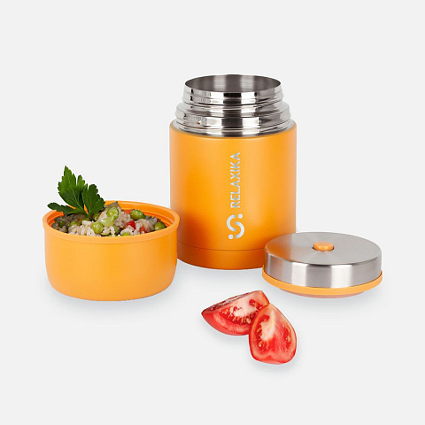 Термос для еды Relaxika 700, желтый - рис 6.