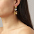 Серьги ESMARA SG GOLDEN / CRYSTAL Dyrberg Kern 460013 - миниатюра - рис 2.