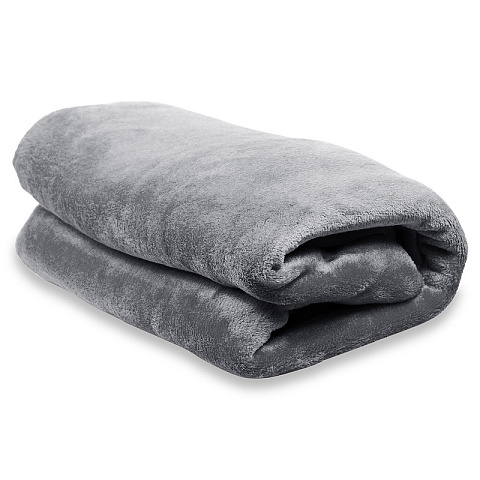 Плед флисовый SUPER SOFT COMFORT TRAVEL, серый - рис 5.