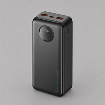 Внешний АКБ NRG Turbo V4 20000 мА-ч, дисплей, черный, Deppa