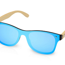 Солнцезащитные очки Tan с бамбуковыми дужками - Cиний