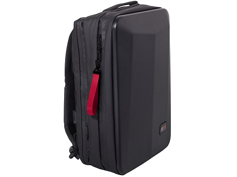 Ремувка с черным карабином Summit, 2 см, красный/черный - рис 3.