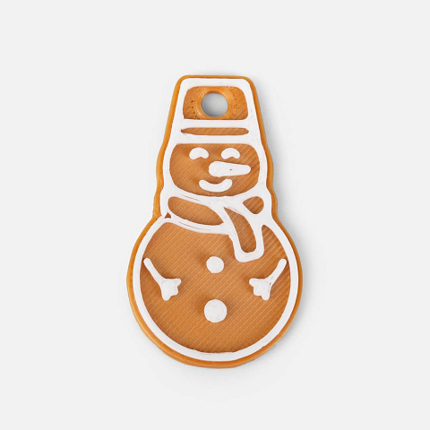 Мини-подвеска «Пряник», снеговик - рис 2.