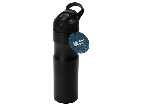 Бутылка для воды Hike Waterline, нерж сталь, 850 мл, черный (Р) - рис 11.