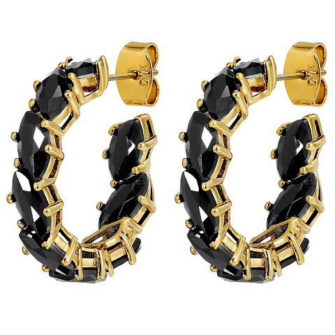 Серьги TAMARIN SG BLACK Dyrberg Kern 470016 - рис 3.
