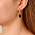 Серьги BARBARA SG BLACK / GOLDEN Dyrberg Kern 450061 - миниатюра - рис 2.
