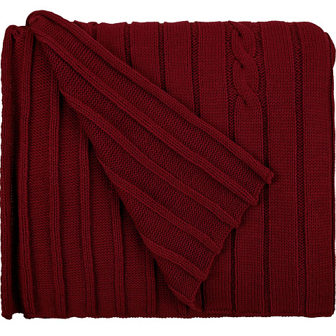 Плед Tressa, красный (бордовый) - рис 4.