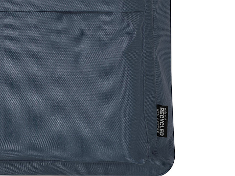 Байрон рюкзак для 14-дюймового ноутбука объемом 16 л, изготовленный из переработанных материалов по стандарту GRS, серо-синий - рис 6.