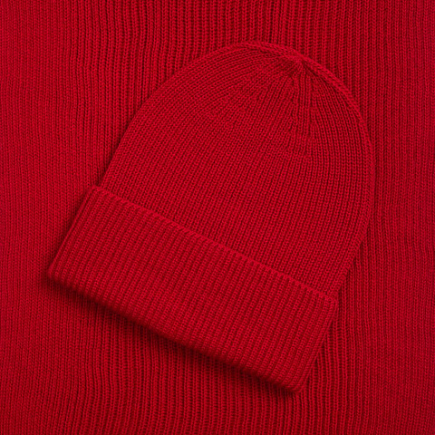 Шарф Nobilis Mono, красный - рис 5.