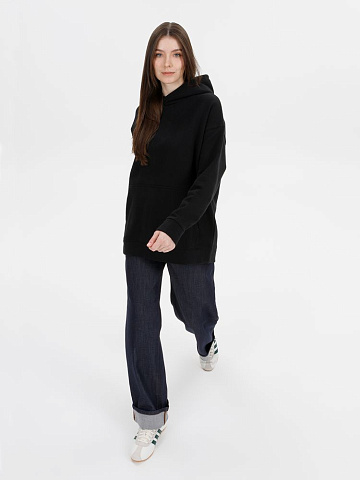 Худи оверсайз унисекс Snuggie, черное - рис 12.