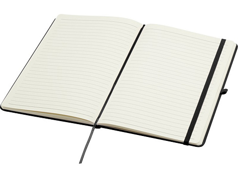 Блокнот Spectrum Plus формата A5 в твердой обложке - сплошной черный - рис 4.