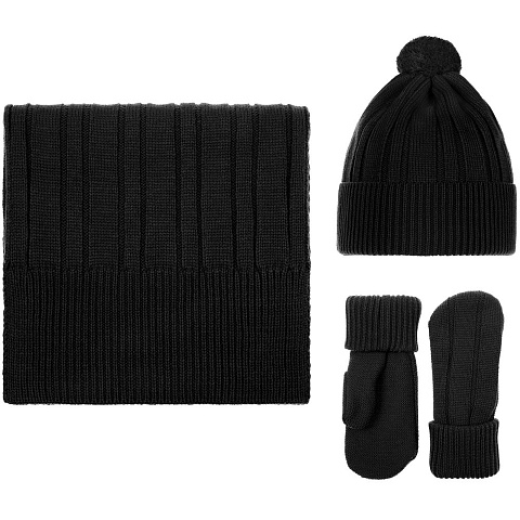 Набор Knit Beat, черный - рис 4.