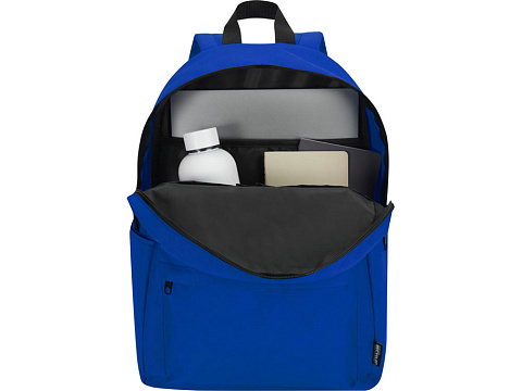 Байрон рюкзак для 14-дюймового ноутбука объемом 16 л, изготовленный из переработанных материалов по стандарту GRS, королевский синий - рис 4.