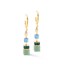 Серьги Green-Blue-Peach Coeur de Lion 3039/21-0551