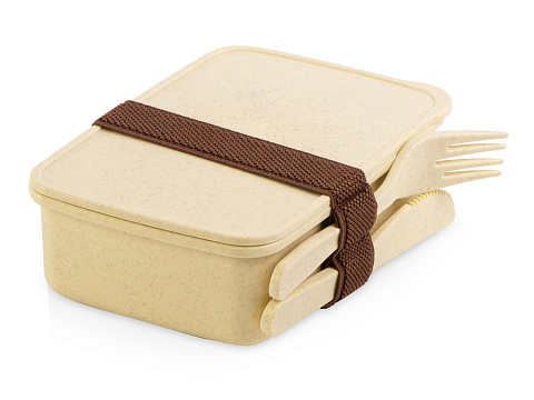 Набор с термокружкой, блокнотом, ручкой и ланчбоксом Refreshment, красный - рис 9.