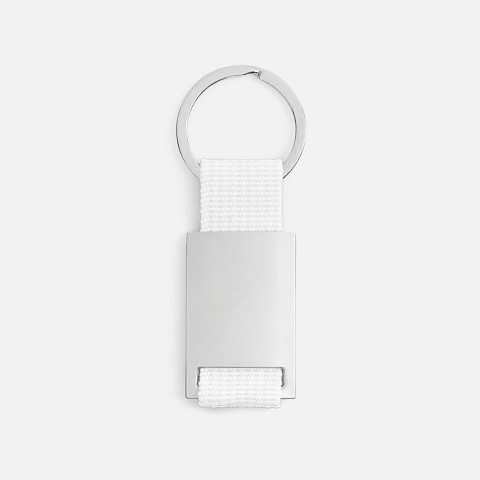 Брелок Inlet с тканевой вставкой, белый - рис 3.