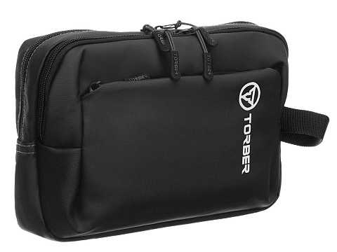 Несессер TORBER Mobi, черный, полиэстер 900D с PU покрытием, 27 х 18 х 6 см - рис 2.
