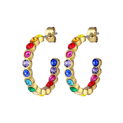 Серьги HOLLY SG RAINBOW Dyrberg Kern 390110
