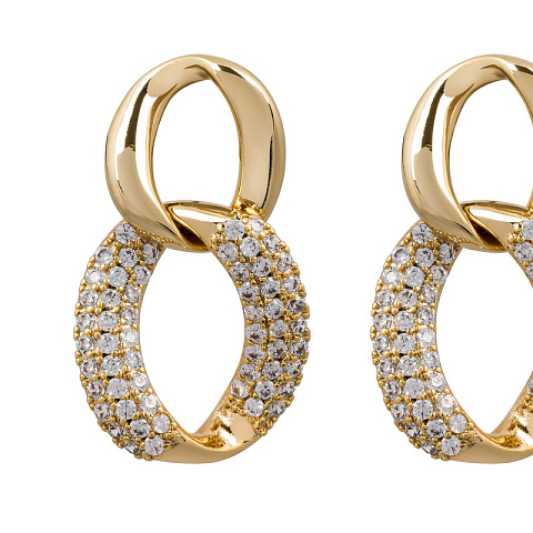 Серьги gold eight Mason ABE27977-02 G - рис 3.