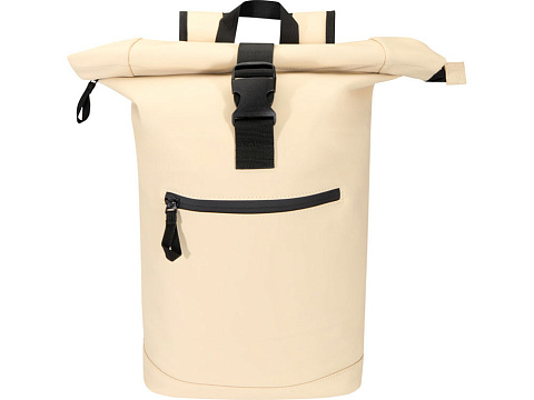 Переработанный рюкзак Реси Плюс 15 GRS с закручивающимся верхом объемом 18 л, бежевый - рис 2.