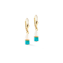 Серьги Turquoise-Green Coeur de Lion 1126/20-0605
