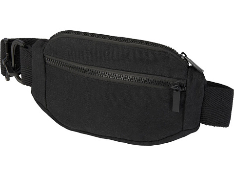 Кресент сумка через плечо Aware™ плотностью 500 г/м² из переработанного материала, черный