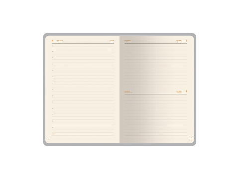 Ежедневник А5 датированный Boston 2026, бордовый с серым обрезом - рис 11.