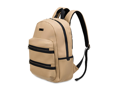 Рюкзак TORBER НОВА с отделением для ноутбука 14.1, бежевый, полиэстер, 31,5 х 12,5 х 39,5 см - рис 2.