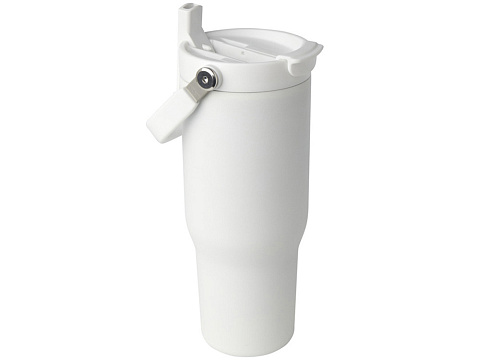 Термостакан Bronx объемом 900 мл из меди и переработанной нержавеющей стали, сертифицированной по стандарту RCS, с вакуумной изоляцией и крышкой с двойной функцией - Белый - рис 4.