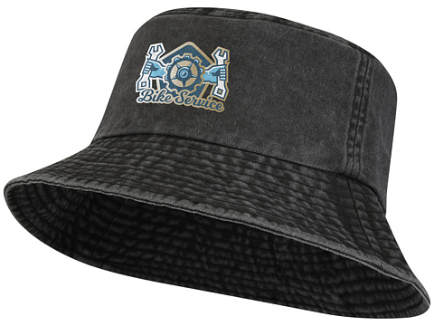 Панама Mitica стираная - Сплошной черный - рис 4.