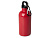 Одностенная бутылка для воды с карабином Oregon, изготовленная из нержавеющей стали, сертифицированной по стандарту RCS, объемом 400 мл - Красный - миниатюра