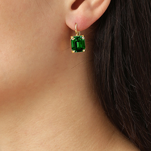 Серьги SEGIN SG EMERALD GREEN Dyrberg Kern 470100 - рис 2.
