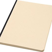 Блокнот из сахарного тростника и RPET А5 Liliana, натуральный/черный