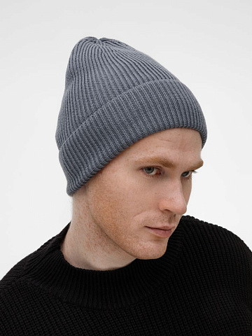 Шапка Nobilis Mono, серая (стальная) - рис 6.