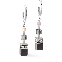 Серьги Black-Silver Coeur de Lion 3039/21-1317