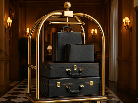 Дипломат подарочный, темно-коричневый - рис 8.