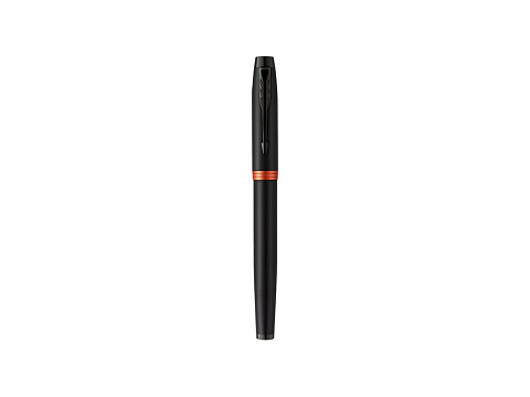 Ручка-роллер Parker IM Vibrant Rings Flame Orange, стержень:Fblk, в подарочной упаковке. - рис 2.