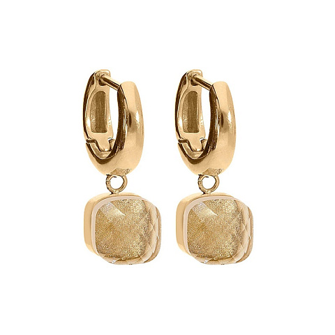 Серьги FIRENZE (G) Champagne Qudo 107001/20-5035