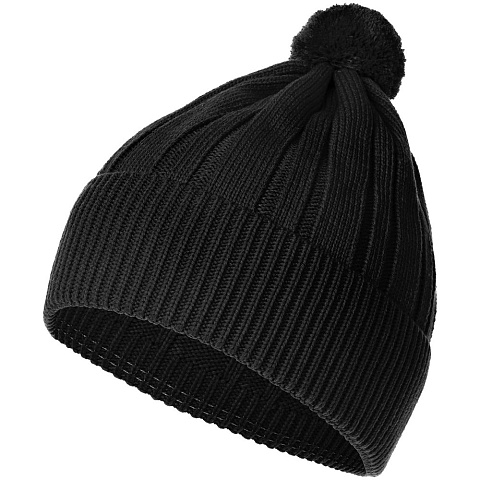 Шапка Knit Beat, черная - рис 2.