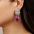 Серьги LINA SS PINK/CRYSTAL Dyrberg Kern *440059 - миниатюра - рис 2.