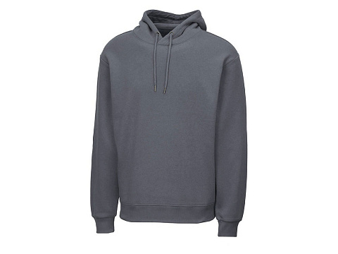 Толстовка с капюшоном оверсайз Lisbon унисекс, темно-серый - рис 11.