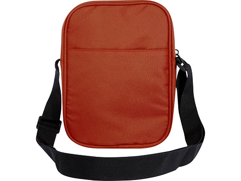Байрон сумка через плечо из переработанных материалов по стандарту GRS объемом 2 л - Кирпичный - рис 3.