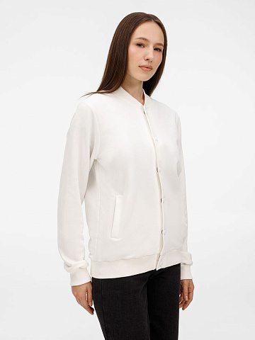 Бомбер унисекс Nuppu, молочно-белый - рис 9.