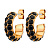 Серьги HEIDI SG BLACK Dyrberg Kern 450056 - миниатюра
